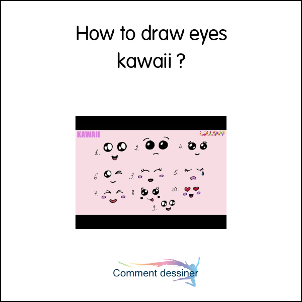 How to draw eyes kawaii